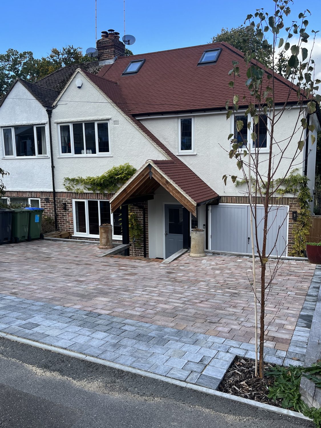 Two-Storey Side Extension, Oak Porch and Block-Paved Drive