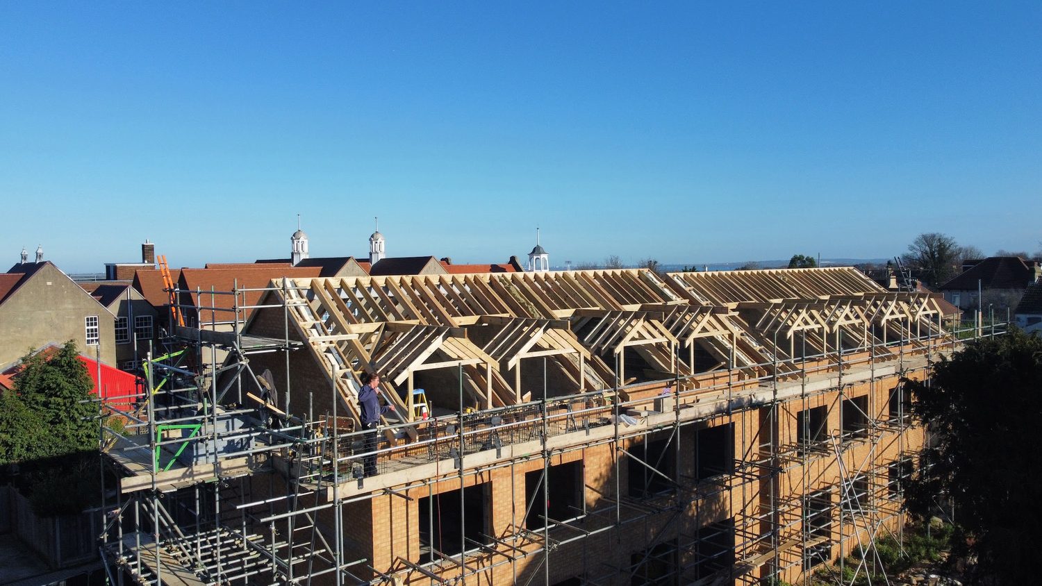 New-Build Terrace — Roof Structure Going On